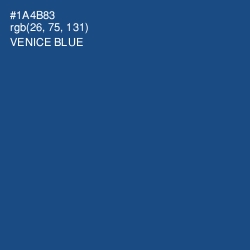 #1A4B83 - Venice Blue Color Image