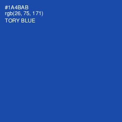 #1A4BAB - Tory Blue Color Image