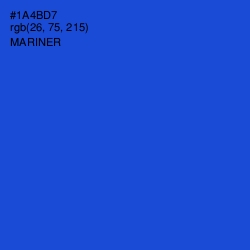 #1A4BD7 - Mariner Color Image