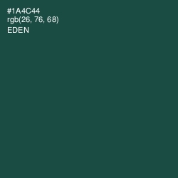 #1A4C44 - Eden Color Image