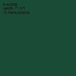 #1A4D39 - Te Papa Green Color Image