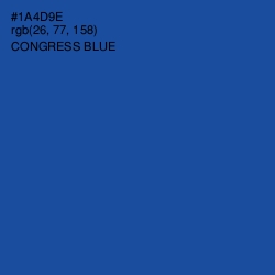 #1A4D9E - Congress Blue Color Image