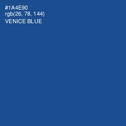 #1A4E90 - Venice Blue Color Image