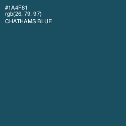 #1A4F61 - Chathams Blue Color Image