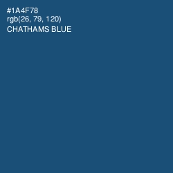 #1A4F78 - Chathams Blue Color Image