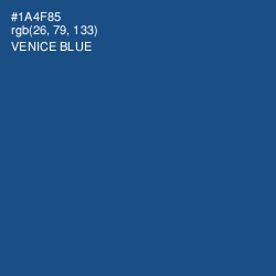 #1A4F85 - Venice Blue Color Image