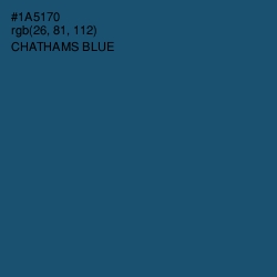 #1A5170 - Chathams Blue Color Image