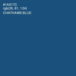 #1A517C - Chathams Blue Color Image