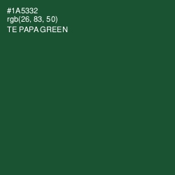 #1A5332 - Te Papa Green Color Image