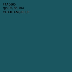 #1A5660 - Chathams Blue Color Image