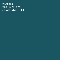 #1A5662 - Chathams Blue Color Image