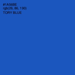 #1A56BE - Tory Blue Color Image