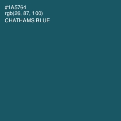#1A5764 - Chathams Blue Color Image