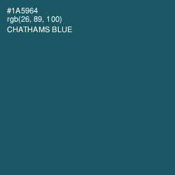 #1A5964 - Chathams Blue Color Image