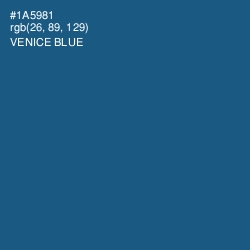 #1A5981 - Venice Blue Color Image