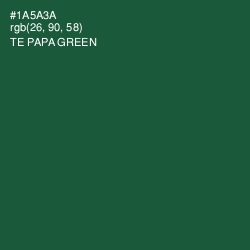 #1A5A3A - Te Papa Green Color Image