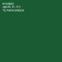 #1A5B33 - Te Papa Green Color Image
