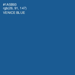 #1A5B93 - Venice Blue Color Image