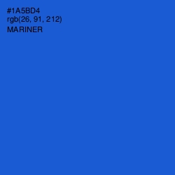 #1A5BD4 - Mariner Color Image