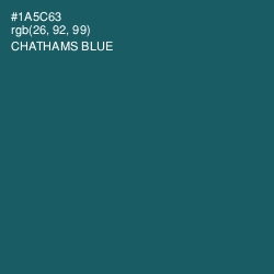 #1A5C63 - Chathams Blue Color Image