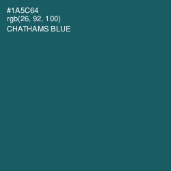 #1A5C64 - Chathams Blue Color Image