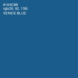 #1A5C8B - Venice Blue Color Image