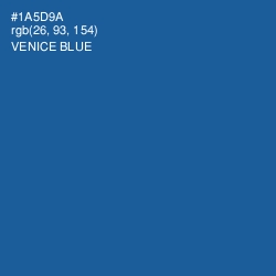 #1A5D9A - Venice Blue Color Image