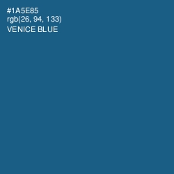 #1A5E85 - Venice Blue Color Image