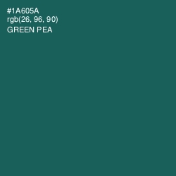 #1A605A - Green Pea Color Image