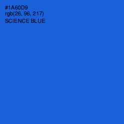 #1A60D9 - Science Blue Color Image