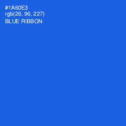 #1A60E3 - Blue Ribbon Color Image