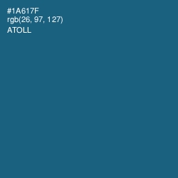 #1A617F - Atoll Color Image