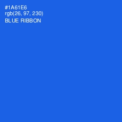 #1A61E6 - Blue Ribbon Color Image