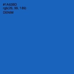 #1A63BD - Denim Color Image