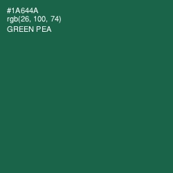 #1A644A - Green Pea Color Image