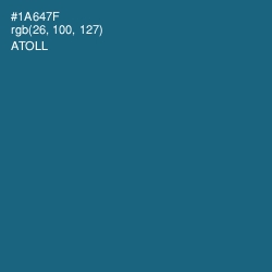 #1A647F - Atoll Color Image