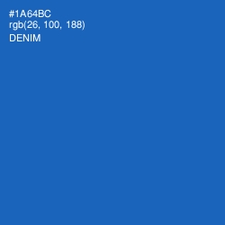 #1A64BC - Denim Color Image