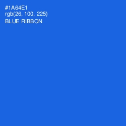 #1A64E1 - Blue Ribbon Color Image