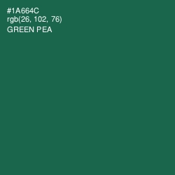 #1A664C - Green Pea Color Image