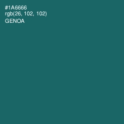 #1A6666 - Genoa Color Image