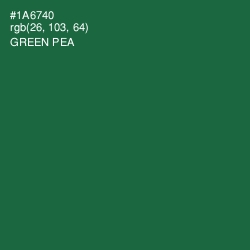 #1A6740 - Green Pea Color Image