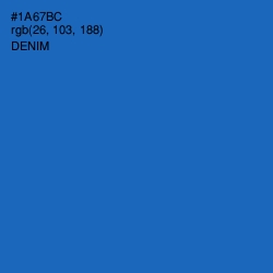 #1A67BC - Denim Color Image