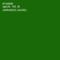 #1A6908 - Japanese Laurel Color Image