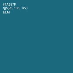 #1A697F - Elm Color Image