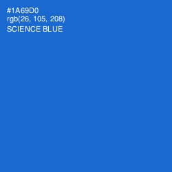 #1A69D0 - Science Blue Color Image