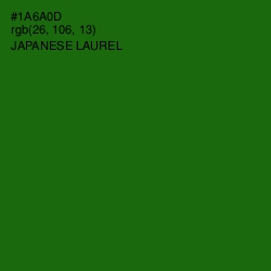 #1A6A0D - Japanese Laurel Color Image