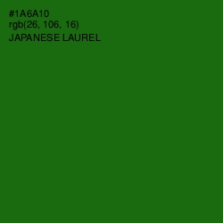 #1A6A10 - Japanese Laurel Color Image