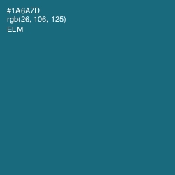 #1A6A7D - Elm Color Image