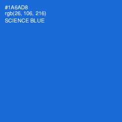 #1A6AD8 - Science Blue Color Image