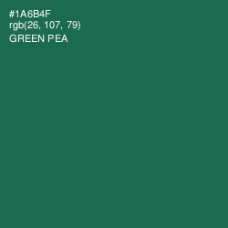 #1A6B4F - Green Pea Color Image